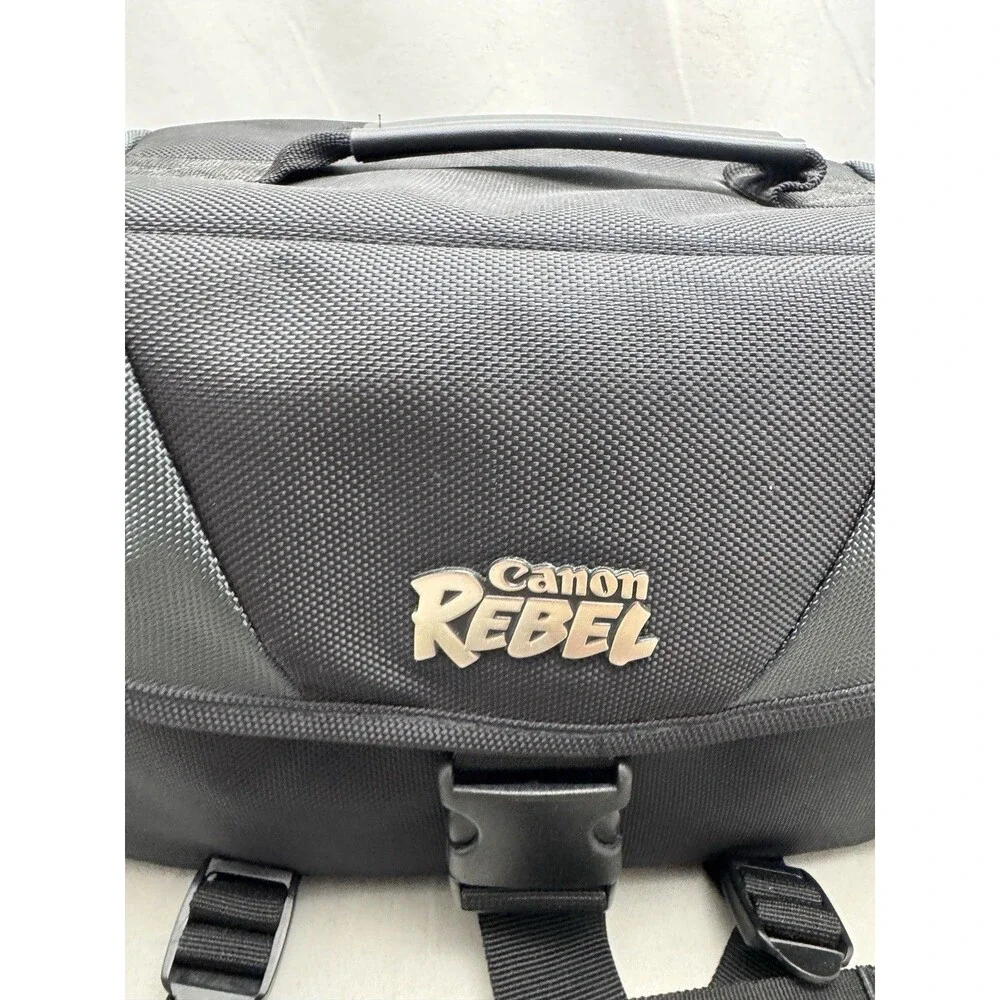 Canon Rebel Camera Bag Carrying Case Padded DSLR Digital Shoulder Strap